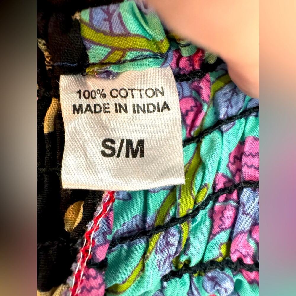 Euc Tribe Azure Women’s Patchwork Drop Crotch Har… - image 4